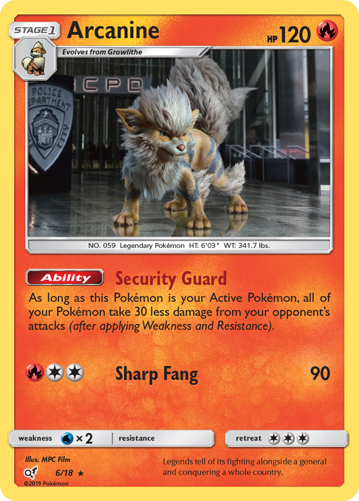 Arcanine (6/18) [Sun & Moon: Detective Pikachu] | Game Master's Emporium (The New GME)