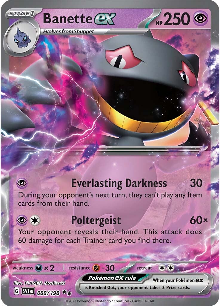 Banette ex (088/198) [Scarlet & Violet: Base Set] | Game Master's Emporium (The New GME)