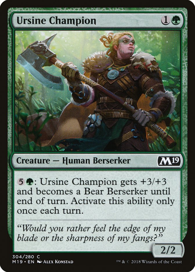 Ursine Champion [Core Set 2019] | Game Master's Emporium (The New GME)