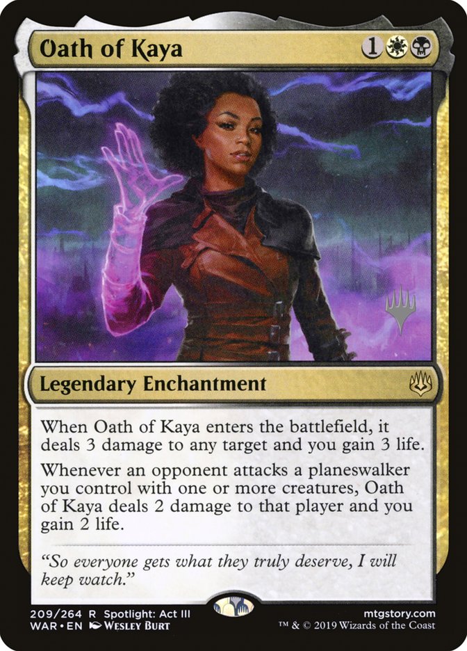 Oath of Kaya (Promo Pack) [War of the Spark Promos] | Game Master's Emporium (The New GME)