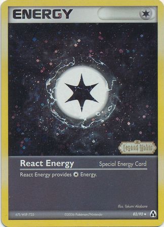 React Energy (82/92) (Stamped) [EX: Legend Maker] | Game Master's Emporium (The New GME)