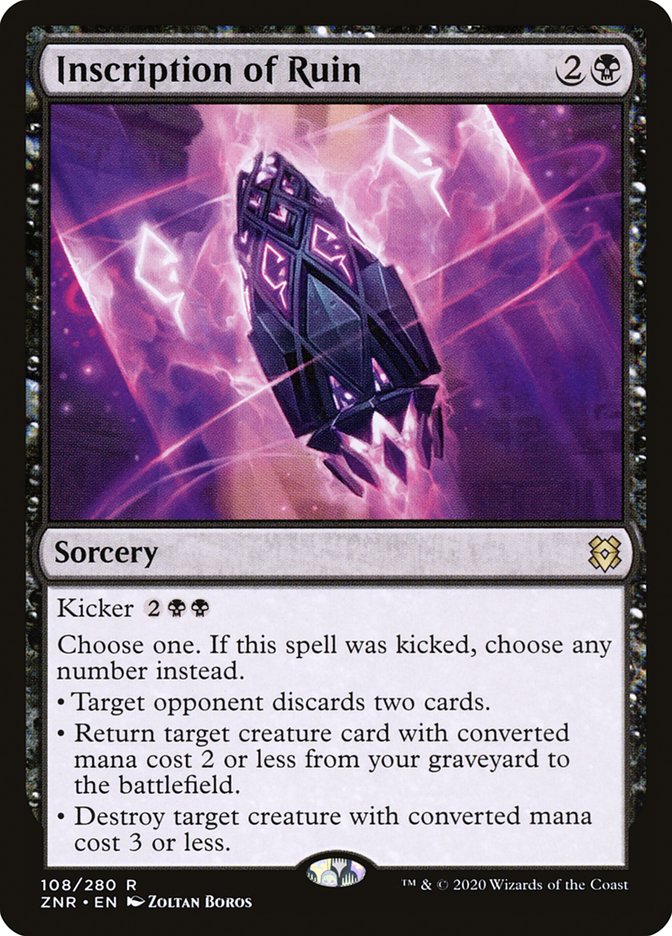 Inscription of Ruin [Zendikar Rising] | Game Master's Emporium (The New GME)