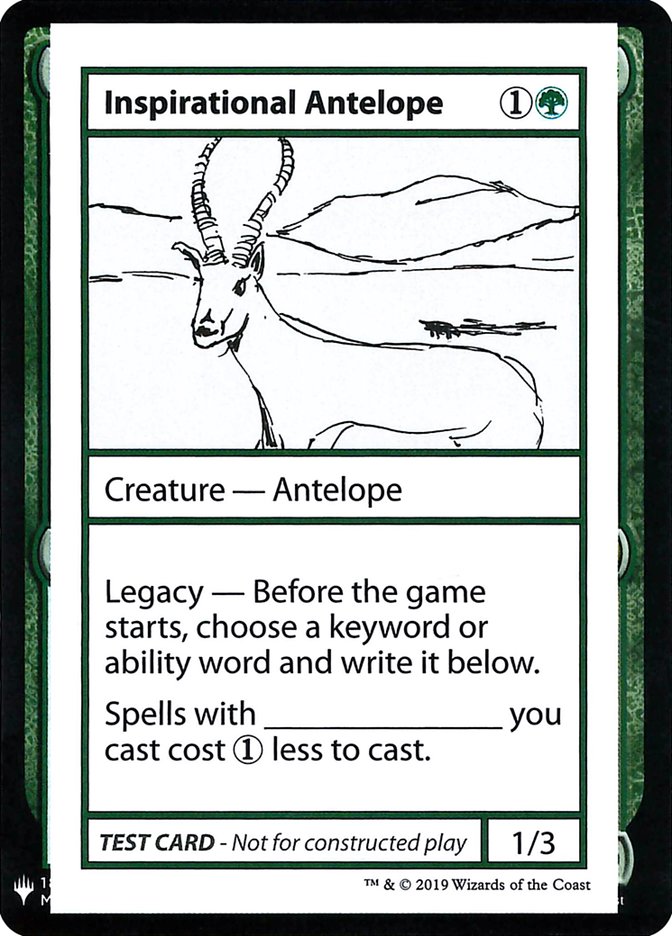 Inspirational Antelope [Mystery Booster Playtest Cards] | Game Master's Emporium (The New GME)