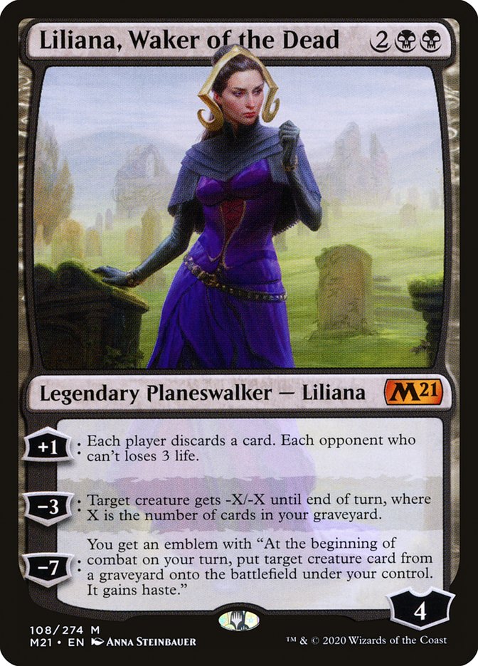 Liliana, Waker of the Dead [Core Set 2021] | Game Master's Emporium (The New GME)