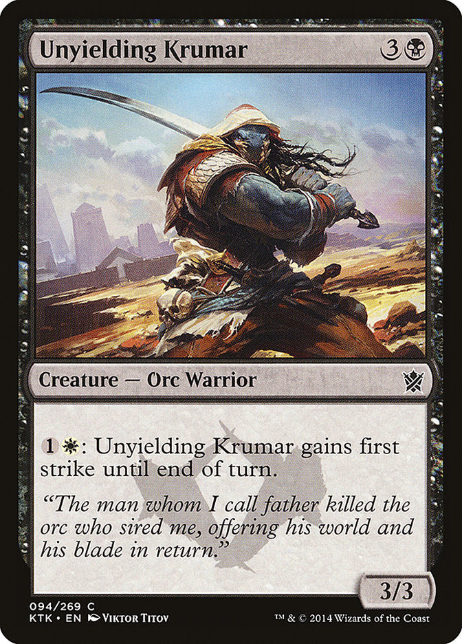 Unyielding Krumar [Khans of Tarkir] | Game Master's Emporium (The New GME)