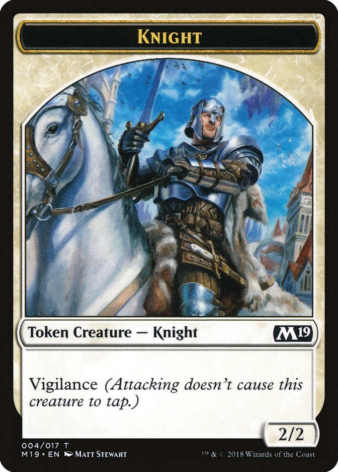 Knight Token [Core Set 2019 Tokens] | Game Master's Emporium (The New GME)