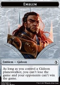 Gideon of the Trials Emblem // Zombie Double-Sided Token [Amonkhet Tokens] | Game Master's Emporium (The New GME)