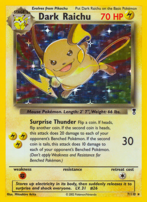 Dark Raichu (7/110) (WotC) (Theme Deck Exclusive) [Legendary Collection] | Game Master's Emporium (The New GME)