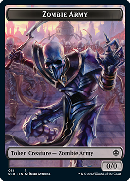 Zombie // Zombie Army Double-Sided Token [Starter Commander Decks] | Game Master's Emporium (The New GME)