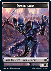 Zombie // Zombie Army Double-Sided Token [Starter Commander Decks] | Game Master's Emporium (The New GME)