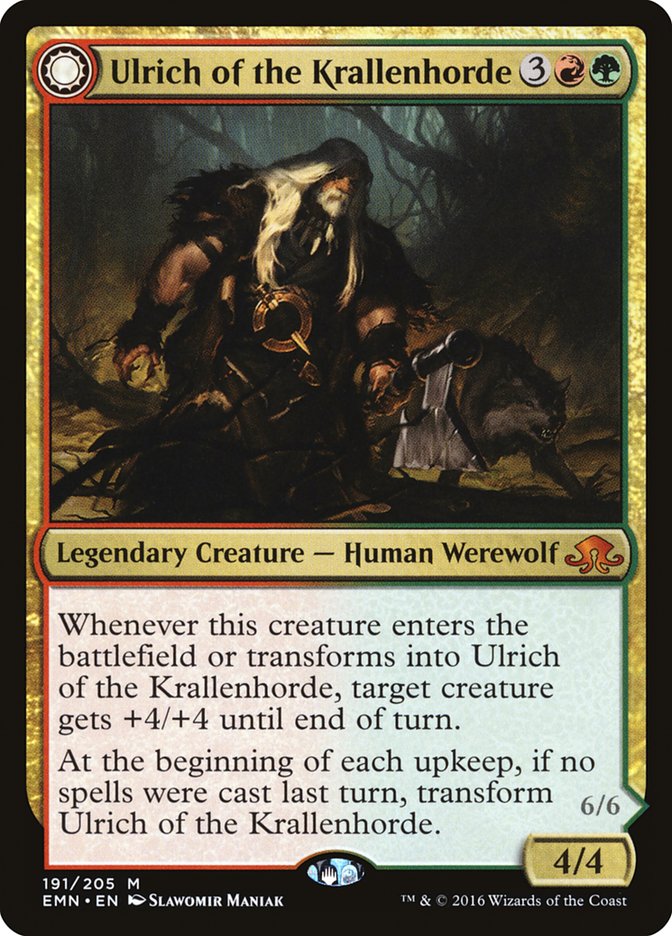 Ulrich of the Krallenhorde // Ulrich, Uncontested Alpha [Eldritch Moon] | Game Master's Emporium (The New GME)