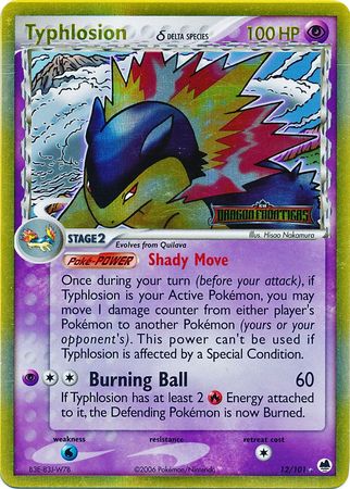 Typhlosion (12/101) (Delta Species) (Stamped) [EX: Dragon Frontiers] | Game Master's Emporium (The New GME)