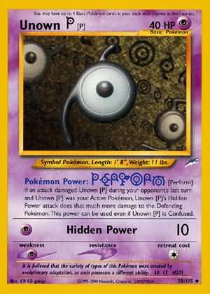 Unown [P] (58/105) [Neo Destiny Unlimited] | Game Master's Emporium (The New GME)