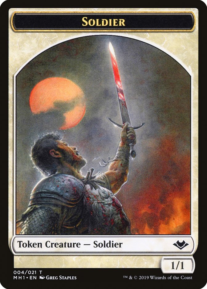 Soldier Token [Modern Horizons Tokens] | Game Master's Emporium (The New GME)