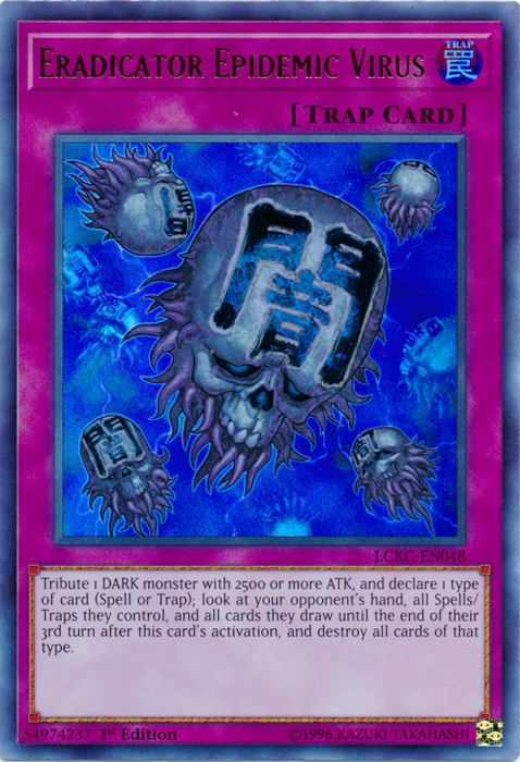 Eradicator Epidemic Virus [LCKC-EN048] Ultra Rare | Game Master's Emporium (The New GME)