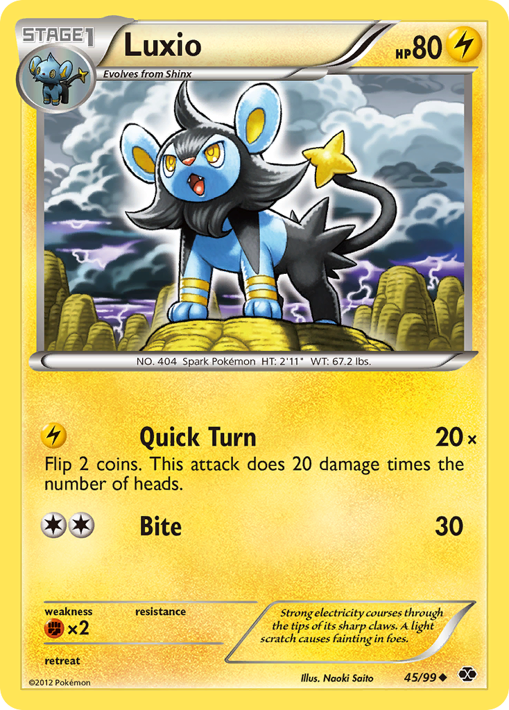 Luxio (45/99) [Black & White: Next Destinies] | Game Master's Emporium (The New GME)