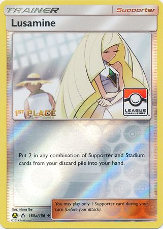 Lusamine (153a/156) (League Challenge Alt Art 1st Place) [Sun & Moon: Ultra Prism] | Game Master's Emporium (The New GME)