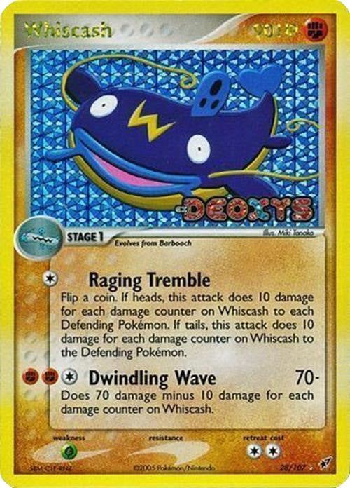 Whiscash (28/107) (Stamped) [EX: Deoxys] | Game Master's Emporium (The New GME)