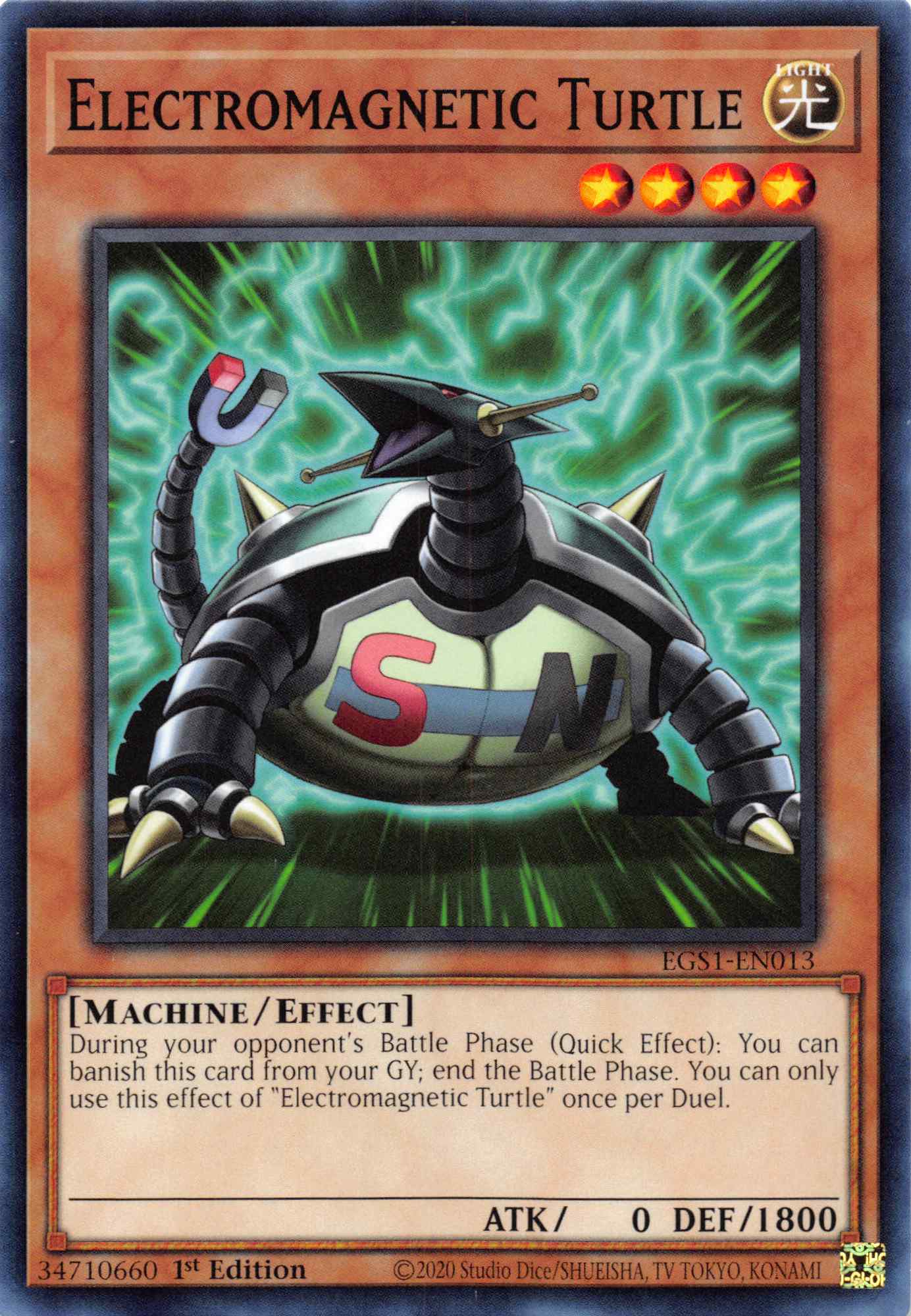 Electromagnetic Turtle [EGS1-EN013] Common | Game Master's Emporium (The New GME)