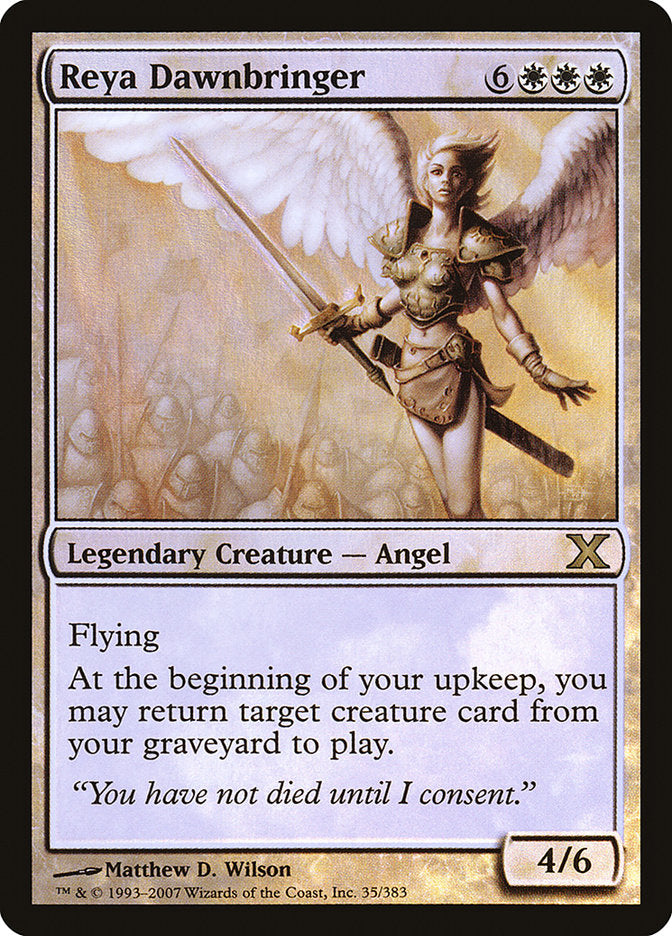 Reya Dawnbringer (Premium Foil) [Tenth Edition] | Game Master's Emporium (The New GME)