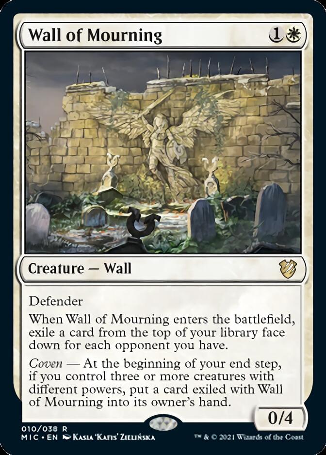 Wall of Mourning [Innistrad: Midnight Hunt Commander] | Game Master's Emporium (The New GME)