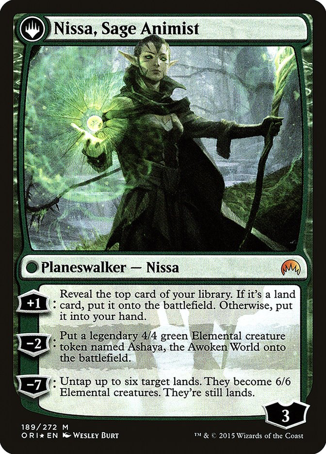 Nissa, Vastwood Seer // Nissa, Sage Animist [Magic Origins Prerelease Promos] | Game Master's Emporium (The New GME)