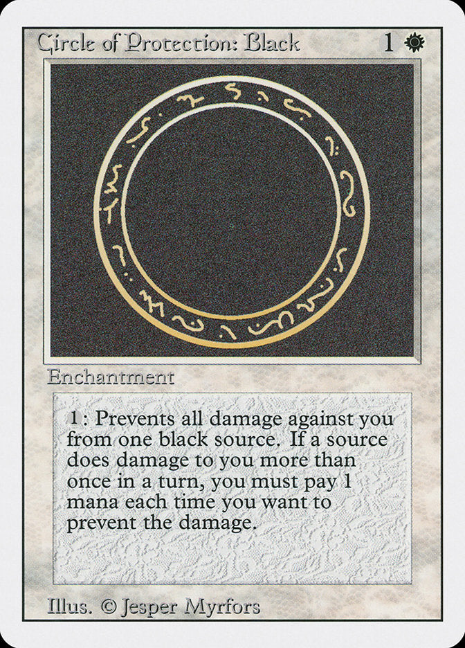 Circle of Protection: Black [Revised Edition] | Game Master's Emporium (The New GME)