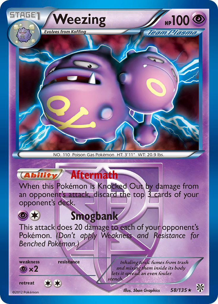 Weezing (58/135) [Black & White: Plasma Storm] | Game Master's Emporium (The New GME)