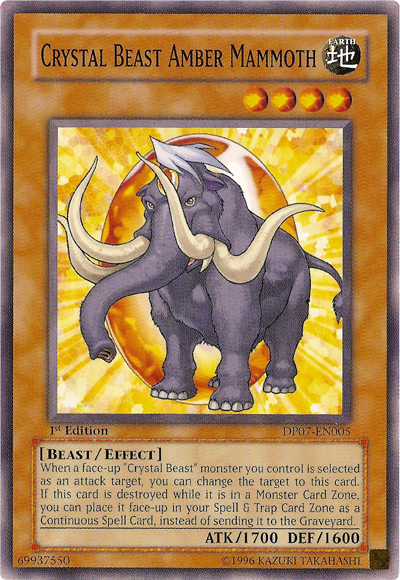 Crystal Beast Amber Mammoth [DP07-EN005] Common | Game Master's Emporium (The New GME)