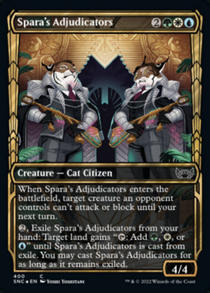 Spara's Adjudicators (Showcase Golden Age Gilded Foil) [Streets of New Capenna] | Game Master's Emporium (The New GME)