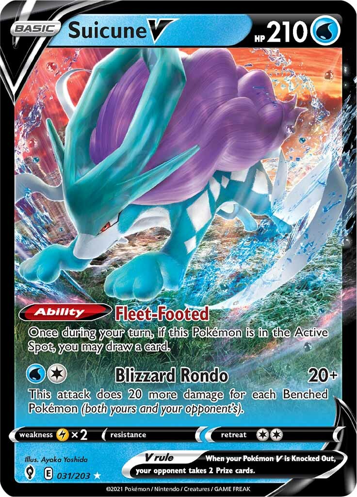 Suicune V (031/203) [Sword & Shield: Evolving Skies] | Game Master's Emporium (The New GME)