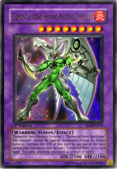 Elemental Hero Shining Phoenix Enforcer [EOJ-EN033] Ultra Rare | Game Master's Emporium (The New GME)