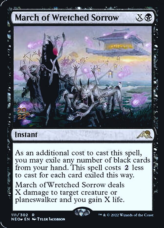 March of Wretched Sorrow [Kamigawa: Neon Dynasty Prerelease Promos] | Game Master's Emporium (The New GME)