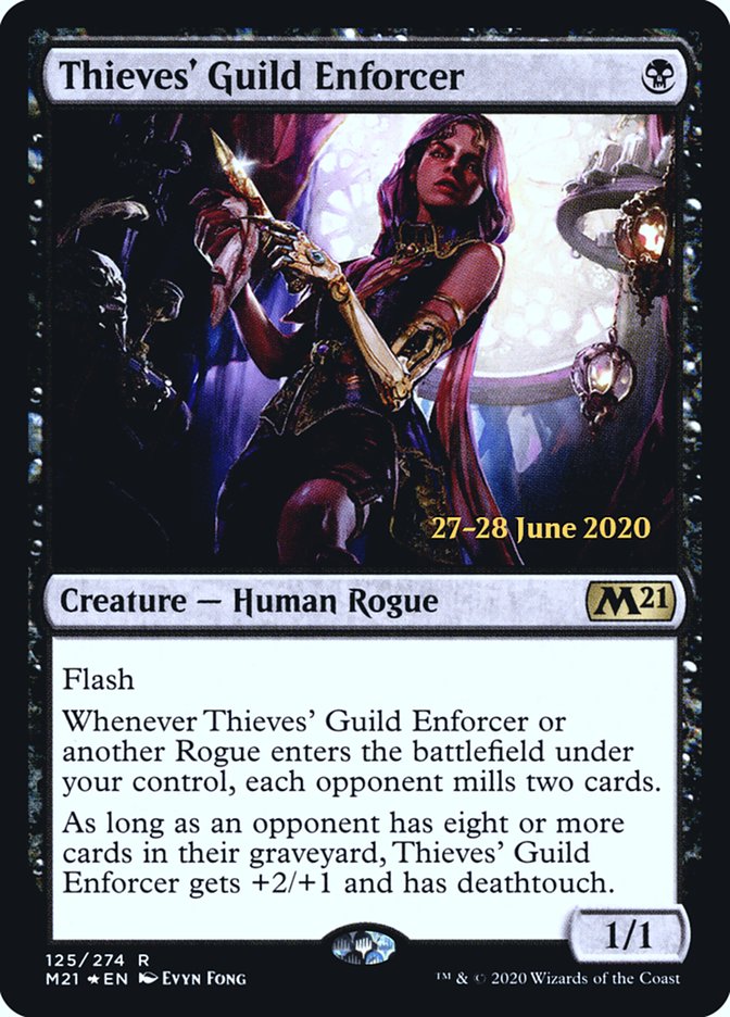 Thieves' Guild Enforcer [Core Set 2021 Prerelease Promos] | Game Master's Emporium (The New GME)