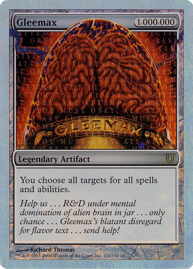 Gleemax (Alternate Foil) [Unhinged] | Game Master's Emporium (The New GME)