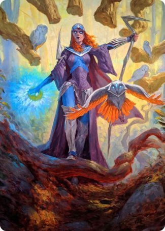 Kasmina, Enigma Sage Art Card [Strixhaven: School of Mages Art Series] | Game Master's Emporium (The New GME)