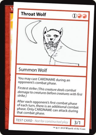 Throat Wolf (2021 Edition) [Mystery Booster Playtest Cards] | Game Master's Emporium (The New GME)
