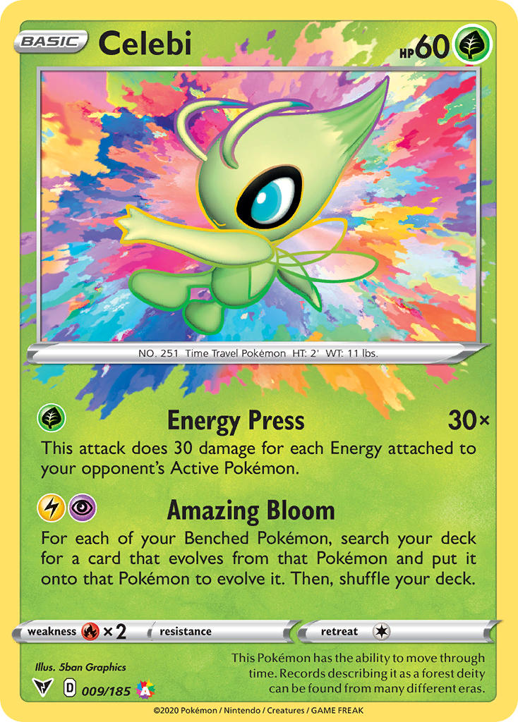 Celebi (009/185) [Sword & Shield: Vivid Voltage] | Game Master's Emporium (The New GME)