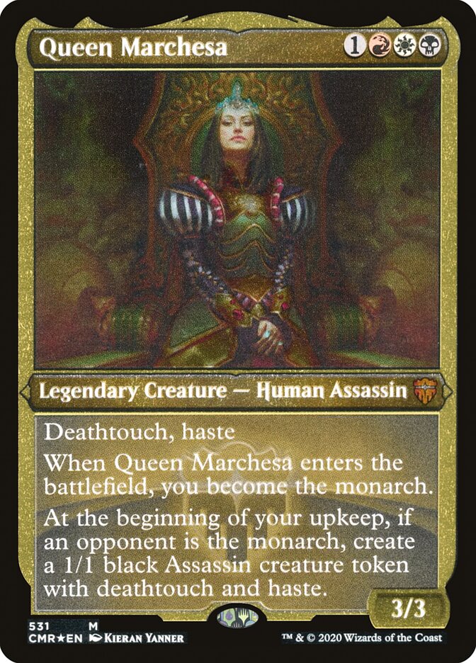 Queen Marchesa (Etched) [Commander Legends] | Game Master's Emporium (The New GME)