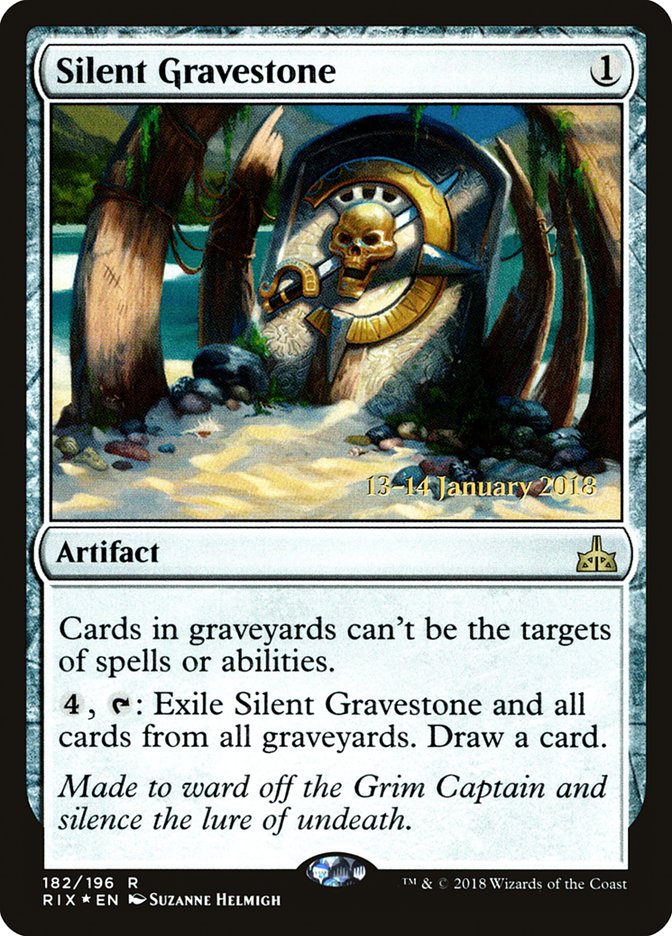 Silent Gravestone [Rivals of Ixalan Prerelease Promos] | Game Master's Emporium (The New GME)