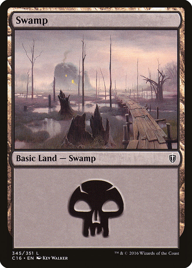 Swamp (345) [Commander 2016] | Game Master's Emporium (The New GME)