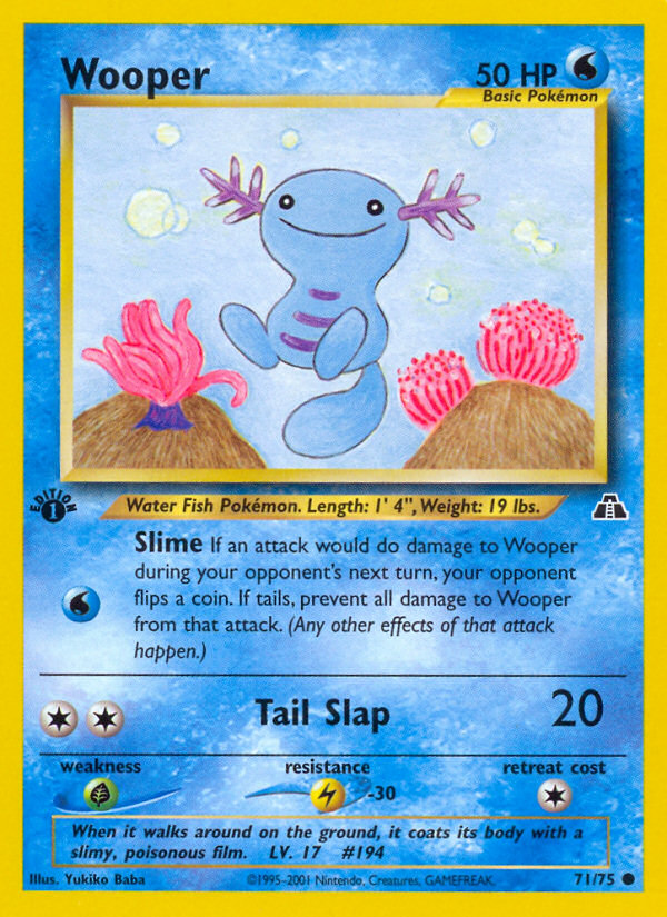 Wooper (71/75) [Neo Discovery 1st Edition] | Game Master's Emporium (The New GME)