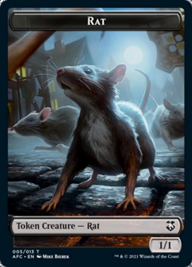Rat // Zombie Double-Sided Token [Dungeons & Dragons: Adventures in the Forgotten Realms Commander Tokens] | Game Master's Emporium (The New GME)