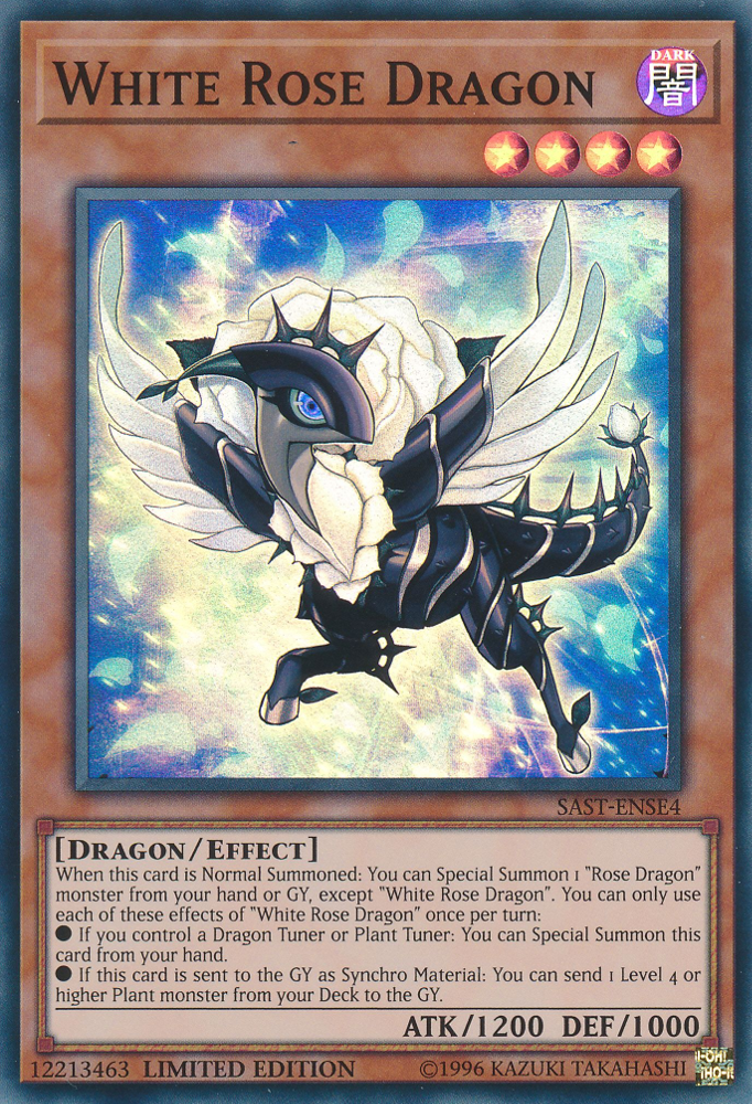 White Rose Dragon [SAST-ENSE4] Super Rare | Game Master's Emporium (The New GME)