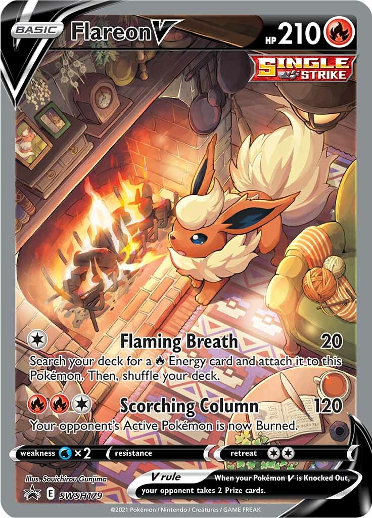 Flareon V (SWSH179) [Sword & Shield: Black Star Promos] | Game Master's Emporium (The New GME)