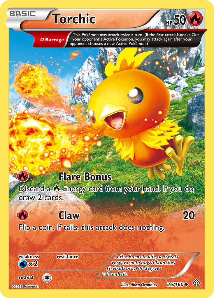 Torchic (26/160) [XY: Primal Clash] | Game Master's Emporium (The New GME)