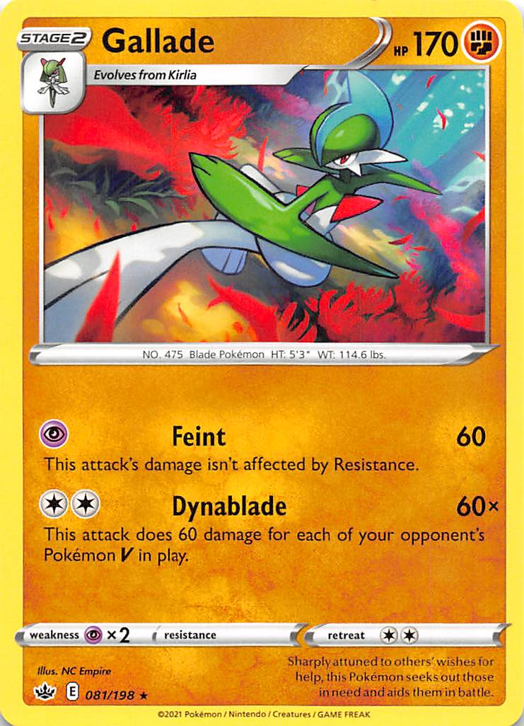 Gallade (081/198) [Sword & Shield: Chilling Reign] | Game Master's Emporium (The New GME)