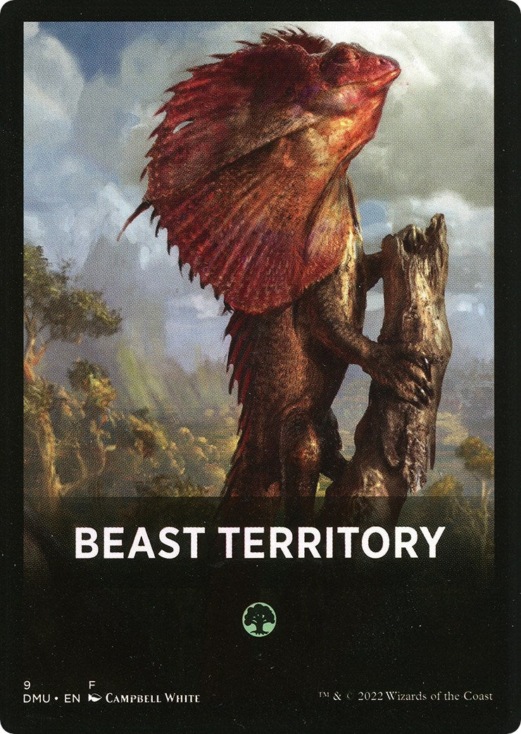 Beast Territory Theme Card [Dominaria United Tokens] | Game Master's Emporium (The New GME)