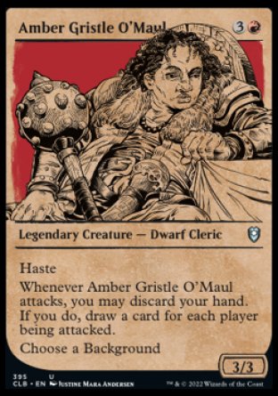 Amber Gristle O'Maul (Showcase) [Commander Legends: Battle for Baldur's Gate] | Game Master's Emporium (The New GME)