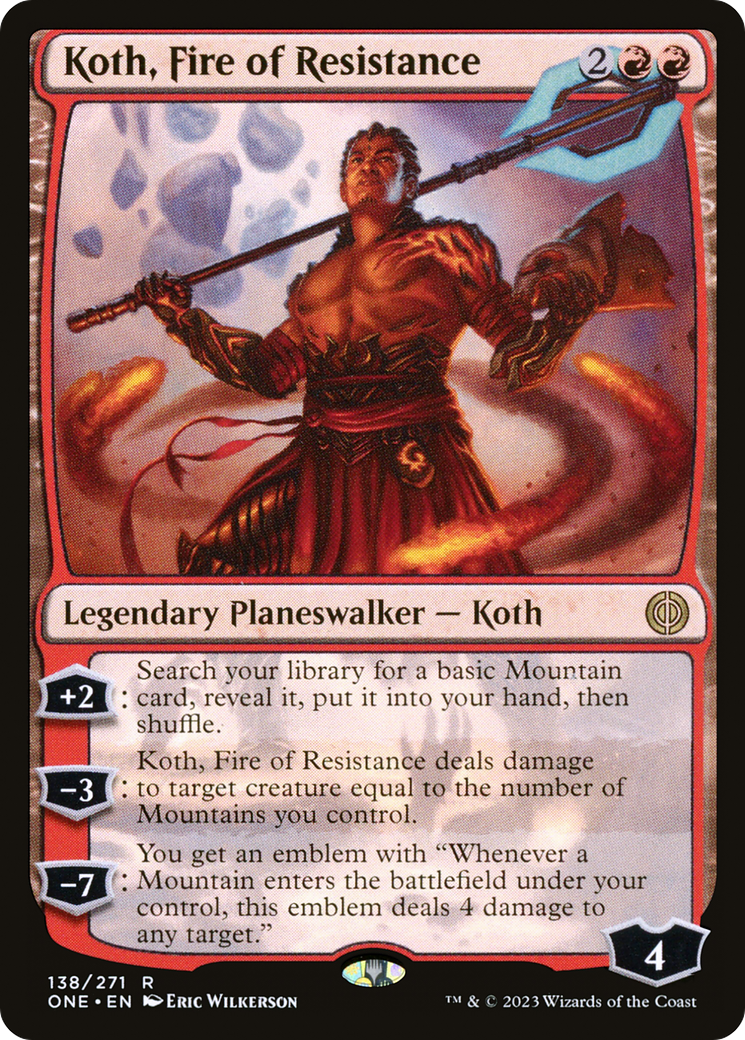 Koth, Fire of Resistance [Phyrexia: All Will Be One] | Game Master's Emporium (The New GME)
